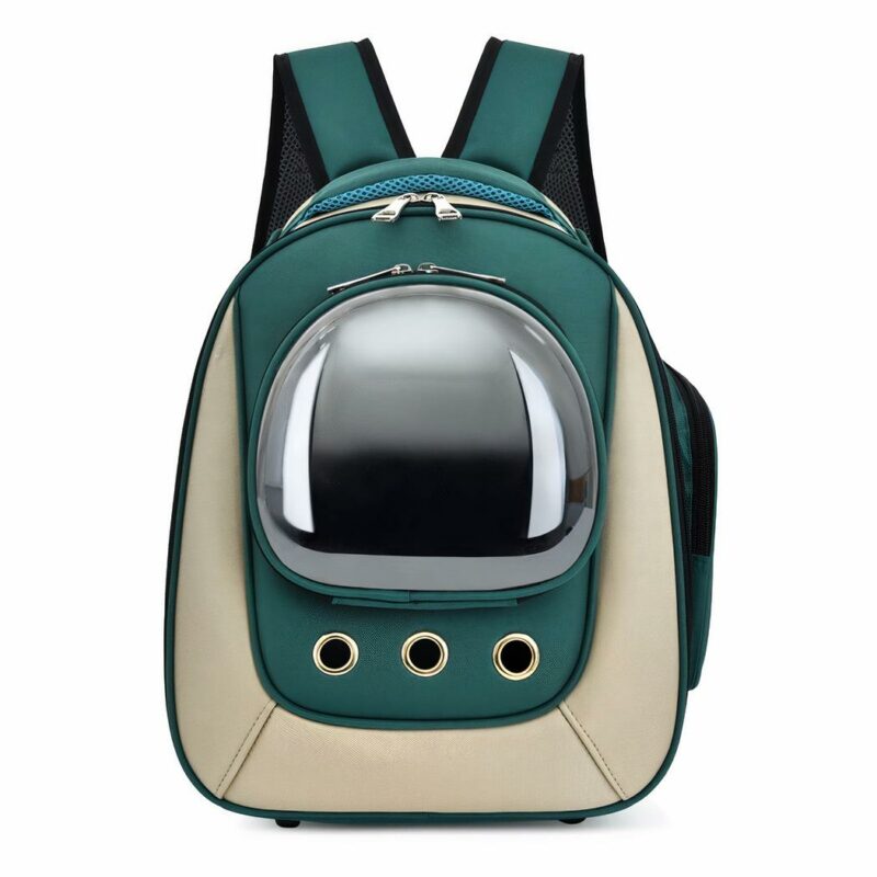 Wasserdichter Rucksack für Katzen und kleine Hunde - Grün - Katze Hund