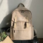 Neuer trendiger Teenager-Rucksack - Beige - Rucksack Rucksack Schulrucksack