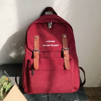 Neuer trendiger Teenager-Rucksack - Rot - Rucksack Rucksack Schulrucksack