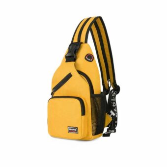 Kleine Brusttasche für Frauen - Gelb - Schultertasche Tasche