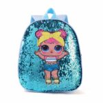 Kinderrucksack mit LOL Suprise Motiv - Hellblau - Kinderrucksack Schulrucksack