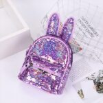 Glitter-Rucksack mit Hasenohren - Violett - Produktdesign Produkt
