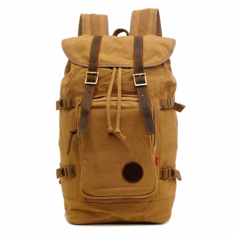 Vintage Multifunktionaler Rucksack - Camel - Rucksack Tasche