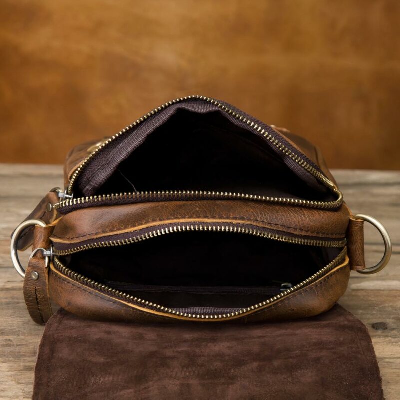 Leder Messenger Bag