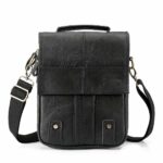 Rucksack mit Schulterriemen aus Leder - Schwarz - Handtasche Tasche