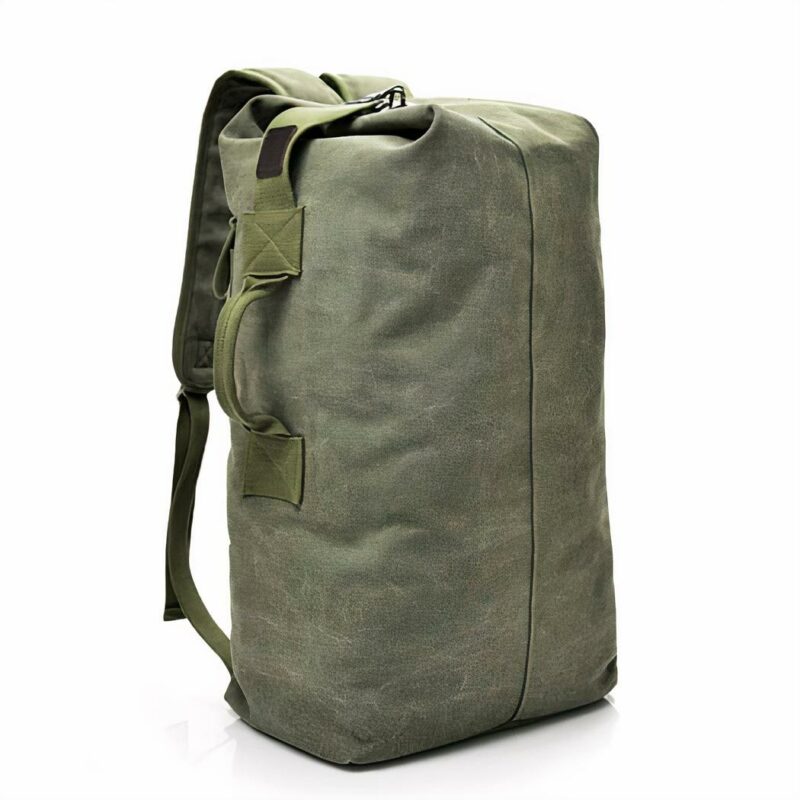 Vintage-Reiserucksack - Grün, L - Seemannstasche Tasche