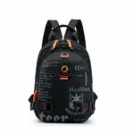 Kompakter und stylischer Rucksack für Männer - Schwarz - Rucksack Tasche