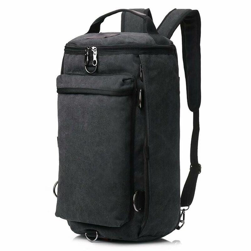 Vintage Tasche mit großer Kapazität - Schwarz - Rucksack Tasche