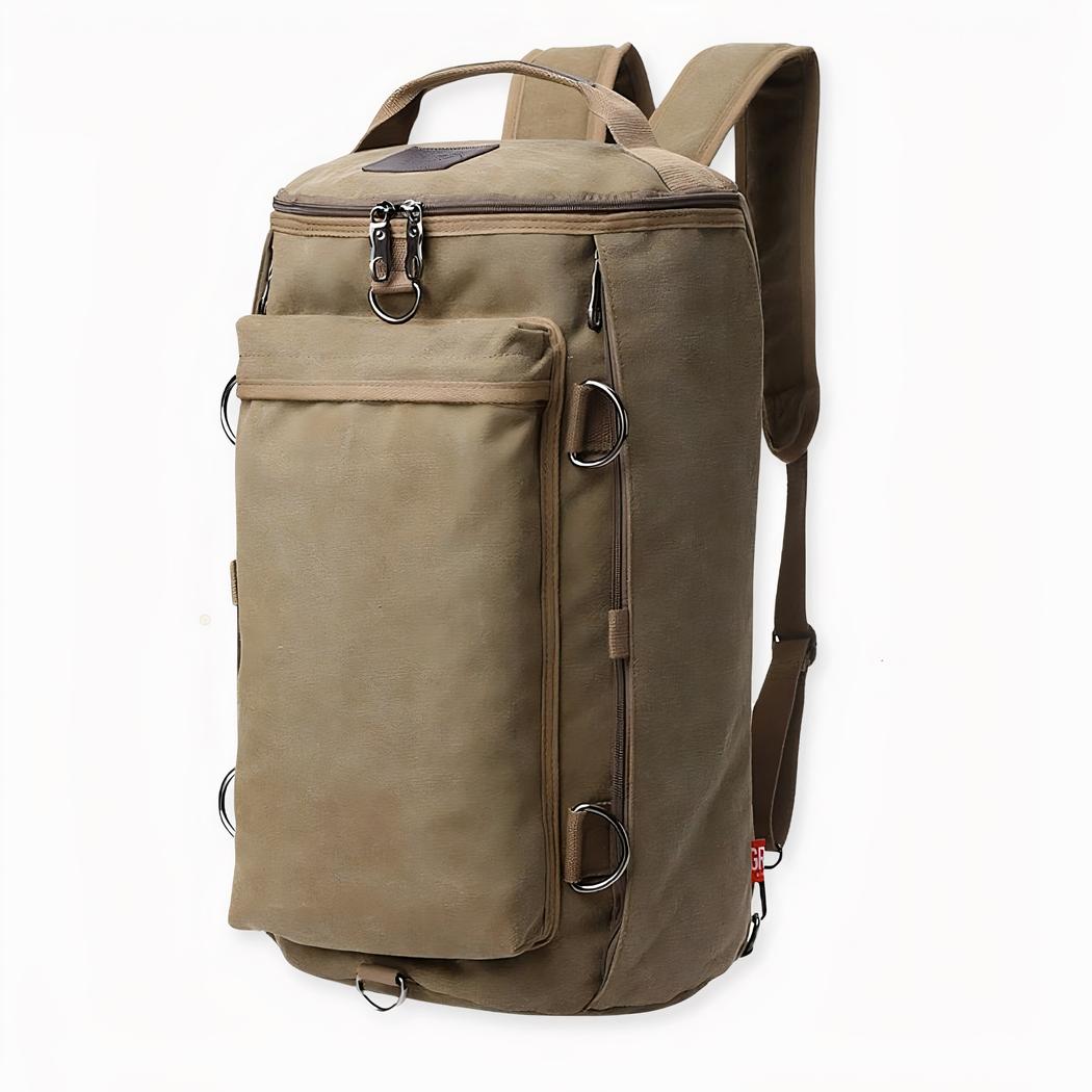 Unser Vintage-Rucksack mit großem Fassungsvermögen ist wasserabweisend und sehr elegant. Er ist der perfekte Rucksack für Outdoor-Aktivitäten wie Wandern, Angeln oder Busreisen. Das verwendete hochwertige Gewebe hält Ihre Sachen trocken, während das Polyester wetterfest ist und warm hält.