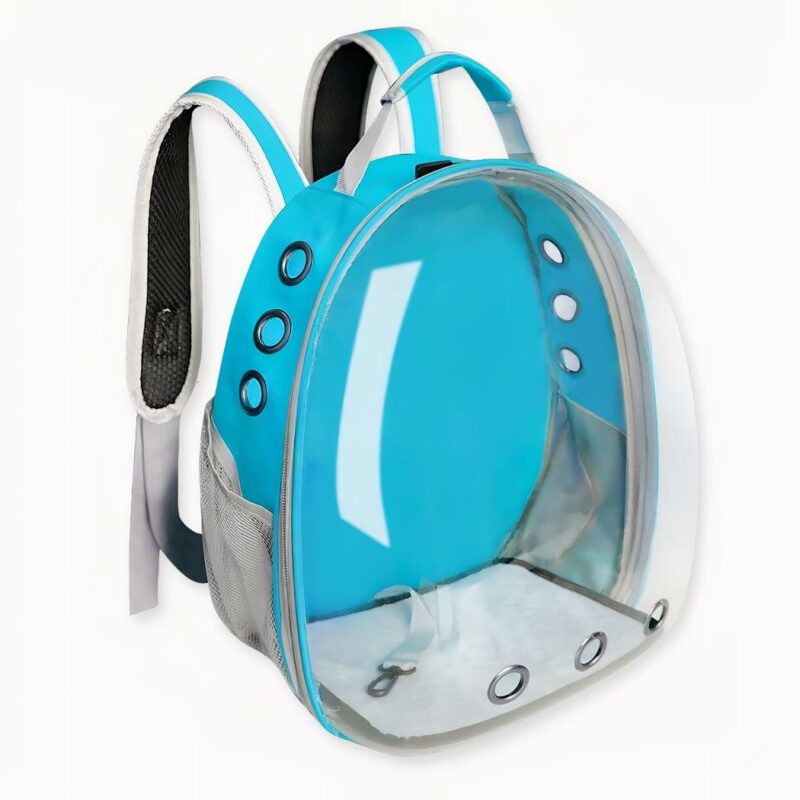 Mit seinem Weltraumblasen-Look und seinen leuchtenden Farben wird unser neuer, innovativer, transparenter Raumkapsel-Rucksack für Katzen jede Reise mit Ihrem kleinen Fellknäuel zu einem Vergnügen machen. Außerdem können Sie sicher sein, dass Sie nicht übersehen werden!
