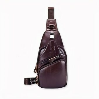 Vintage Ledertasche - Braun - CAPITAINE DE TAUREAU Schultertasche