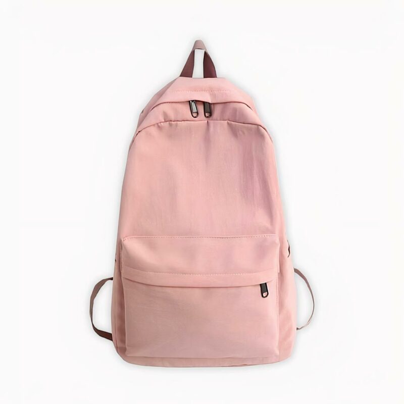 Cooler einfarbiger Schulrucksack - Pink - Handtasche Rucksack