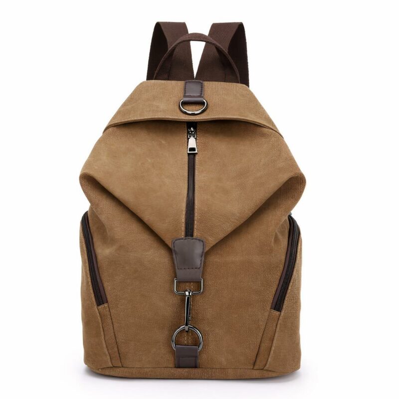 Damen-Rucksack im Preppy-Stil - Braun - Rucksack Schulrucksack