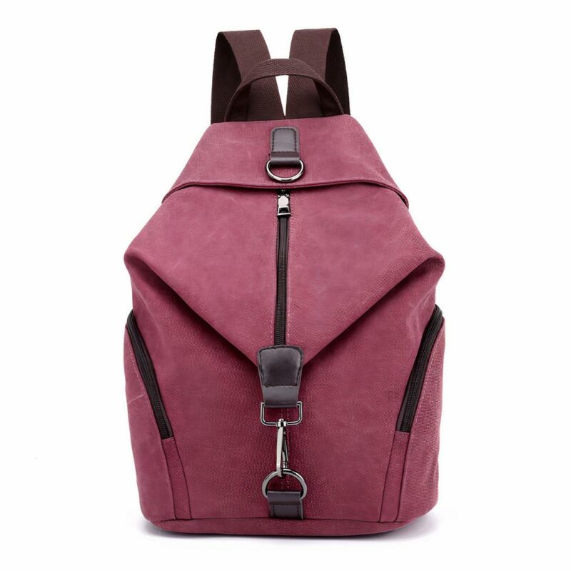 Damen-Rucksack im Preppy-Stil - Violett - Reise-Rucksack Rucksack