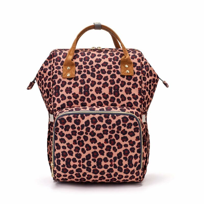 Wickeltasche im Retro-Look - Rosa - Windel Wickeltasche