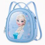 Kleiner Schneekönigin-Rucksack für Mädchen Blau. Elsa Handtasche, gute Qualität und sehr praktisch.