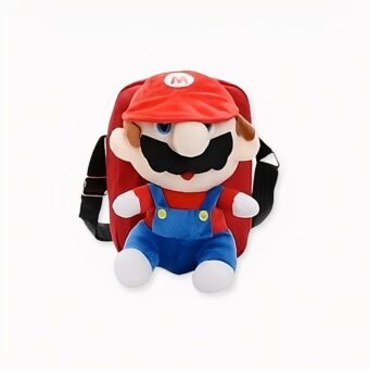 Umhängetasche mit Plüsch Mario Bros. für Kinder - Rot - Tasche Rucksack Tasche