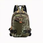 Kompakter und stilvoller Rucksack für Männer - Militärgrün - Schultertasche Tasche