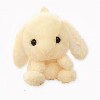 Plüsch-Hasen-Rucksack für Mädchen - Weiß - Plüschtier Plüsch-Hase