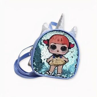 Mädchen-Rucksack LOL Surprise, Blau. Handtasche Geldbörse. Gute Qualität und sehr modisch.