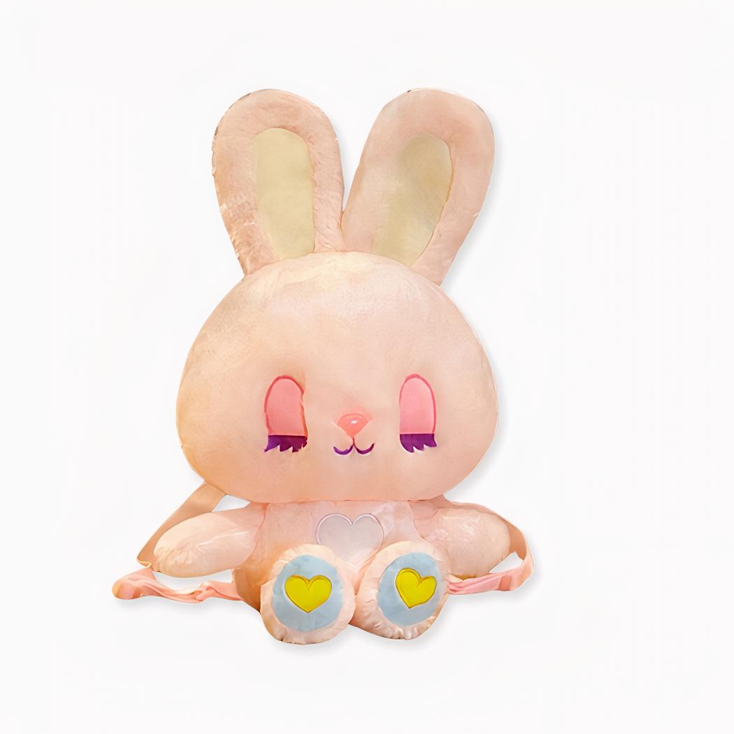 Kinder Rucksack aus Plüsch Kaninchen - Rosa - Plüsch Engel Kaninchen. Gute Qualität und sehr modisch.
