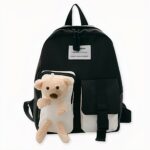 Niedlicher Bären-Rucksack für Kinder - Schwarz - Rucksack Tasche.