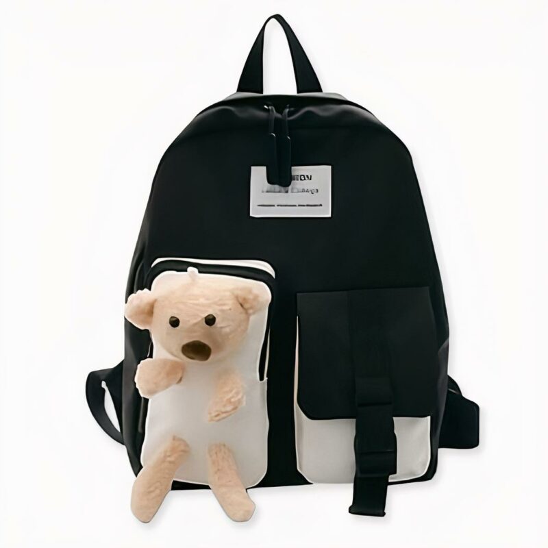 Sac_à_dos_ours_mignon_pour_enfant_2 Niedlicher Bären-Rucksack für Kinder - Schwarz - Rucksack Tasche.