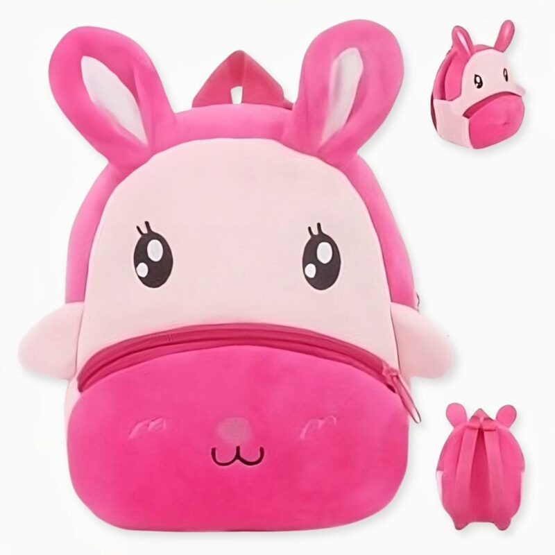 Baby-Rucksack mit Tierplüsch - Rosa. Gute Qualität und sehr tedance.
