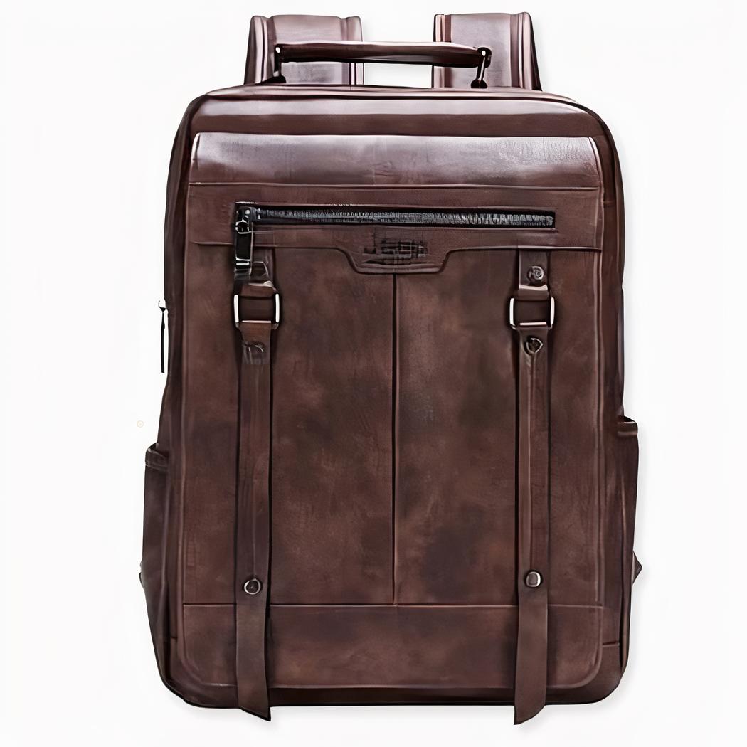 Computertasche aus Leder mit großer Kapazität - Braun - Jeep Handtasche