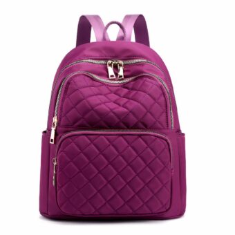 Lässiger, wasserdichter Rucksack für Frauen - Violett - Rucksack Tasche