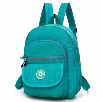 Mini wasserdichter Damen Rucksack einfarbig - Grün - Rucksack Handtasche