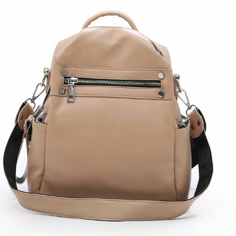 Damen-Rucksack im Freizeitstil - Khaki - Handtasche Schulrucksack