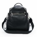 Damen-Rucksack im lässigen Stil - Schwarz - Schulrucksack Rucksack