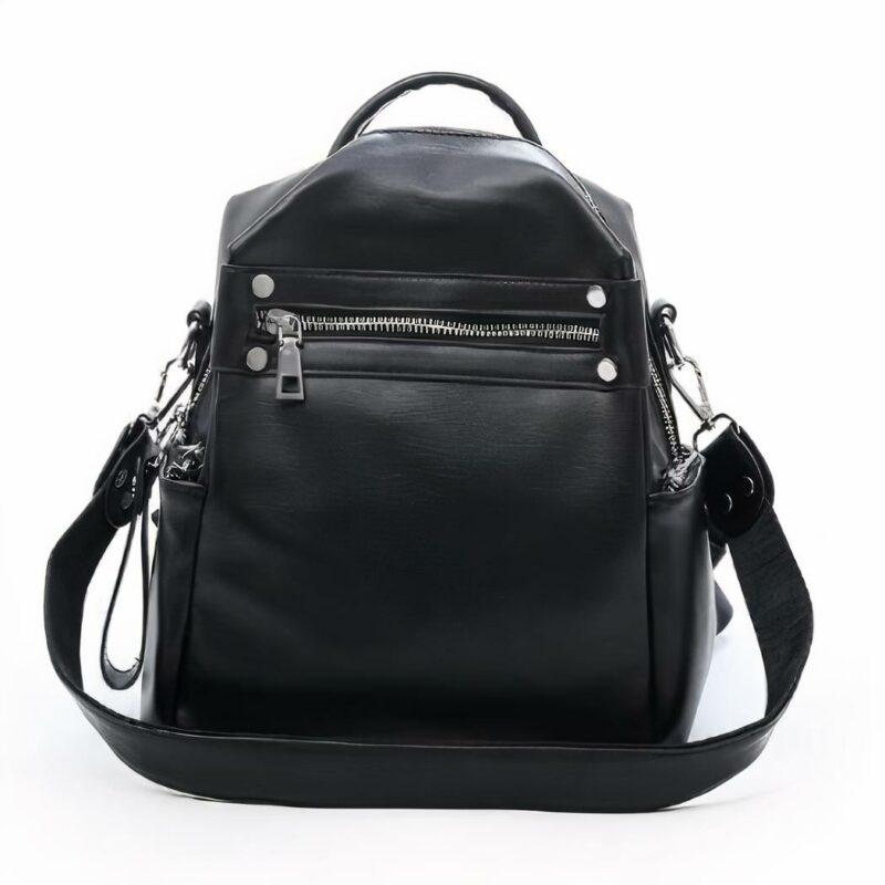 Damen-Rucksack im lässigen Stil - Schwarz - Schulrucksack Rucksack