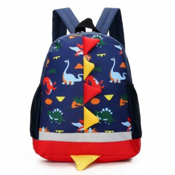 Kinderrucksack mit Dinosaurier-Print - Blau - Kinderrucksack Schulrucksack