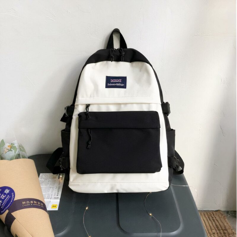 Teenager-Rucksack mit großer Kapazität - Schwarz - Rucksack Tasche