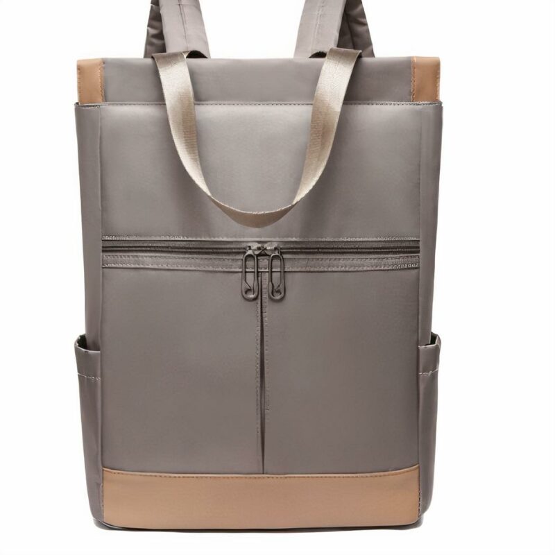 Wasserdichter Laptop-Rucksack für Frauen - Grau - Laptop Rucksack Rucksack