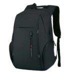 Lässiger Rucksack mit USB-Ladegerät - Schwarz - Laptop Rucksack Rucksack