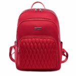 Rucksack aus weichem Stoff und haltbarem Material Frau - Rot - Handtasche Rucksack