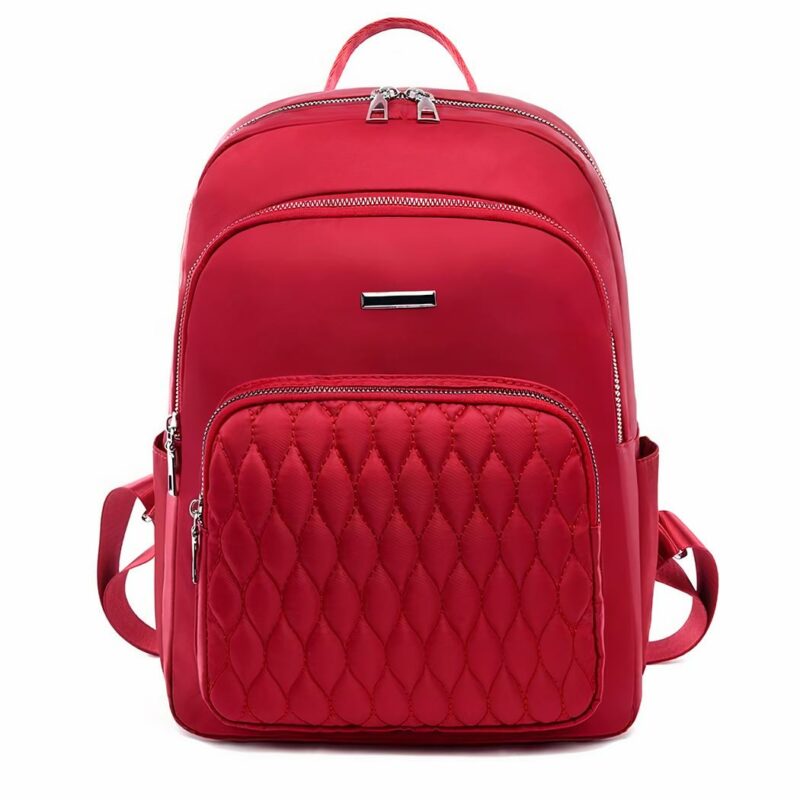 Rucksack aus weichem Stoff und haltbarem Material Frau - Rot - Handtasche Rucksack