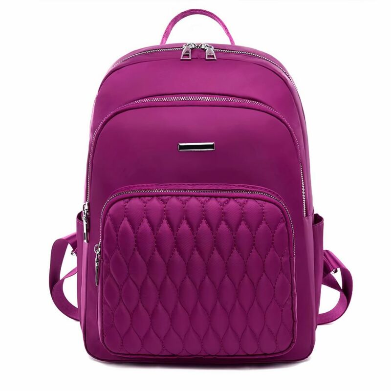 Rucksack aus weichem Stoff und strapazierfähigem Material Frau - Malve - Tasche Rucksack