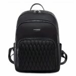 Rucksack aus weichem Stoff und haltbarem Material Frau - Schwarz - Tasche Schulrucksack