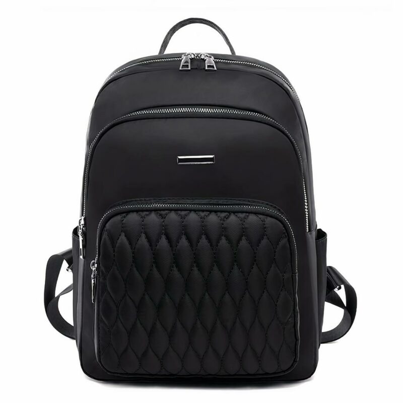 Rucksack aus weichem Stoff und haltbarem Material Frau - Schwarz - Tasche Schulrucksack