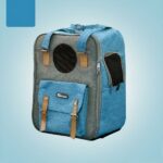Katzen-Transportrucksack mit Tasche - Blau - Katze Hund