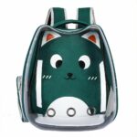 Transparenter Rucksack mit Cartoonmuster für Katzen - Katze Hund