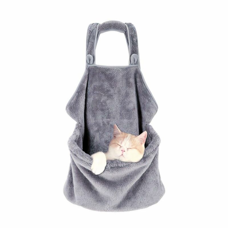 Umhängetasche für den Transport von Katzen im Winter - Katze Hund