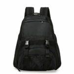 Sportrucksack mit Balltasche schwarz mit weißem Hintergrund