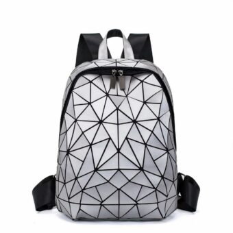 Damen-Rucksack mit geometrischem Hologramm-Muster