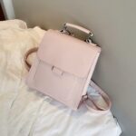 Kleiner Damen-Rucksack mit klaren Linien - Rosa - Handtaschen PoštaZdarma.cz