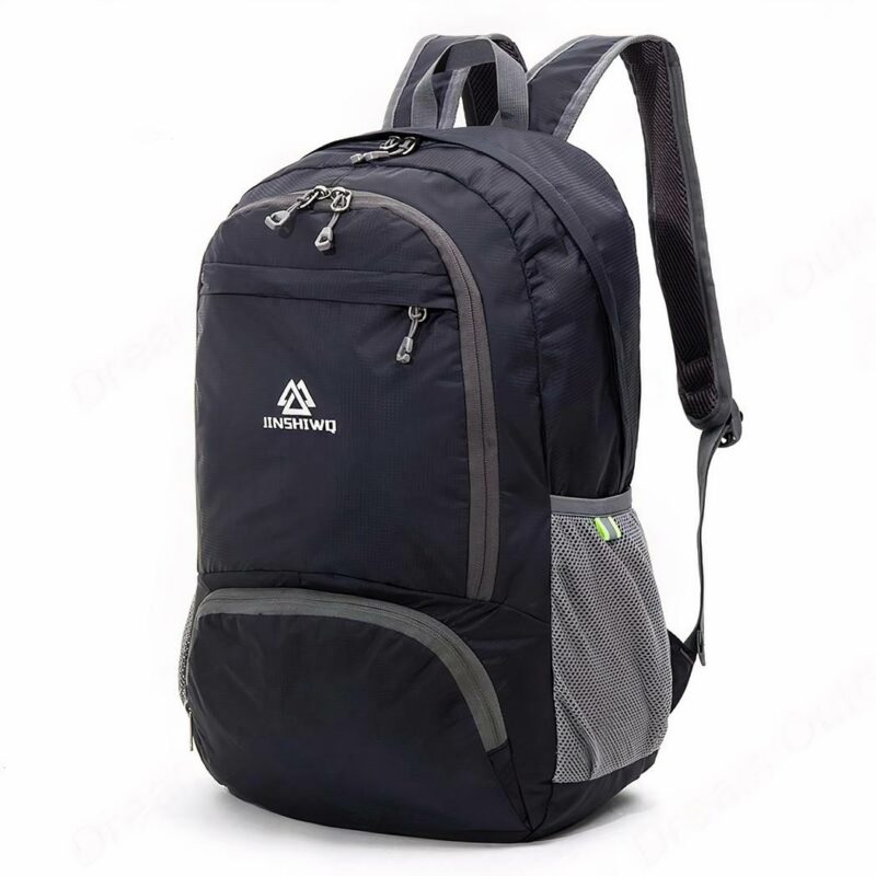 Faltbarer Nylon-Rucksack: wasserdicht und leicht - Schwarz - Rucksack Rucksack Wanderrucksack